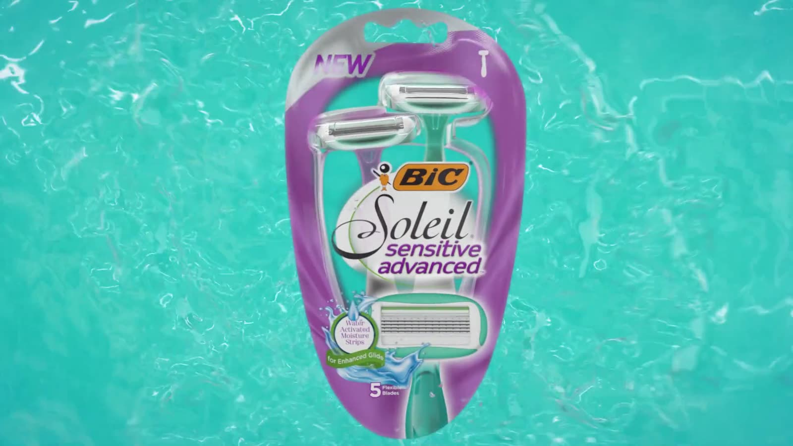 Pack floating in swirling water